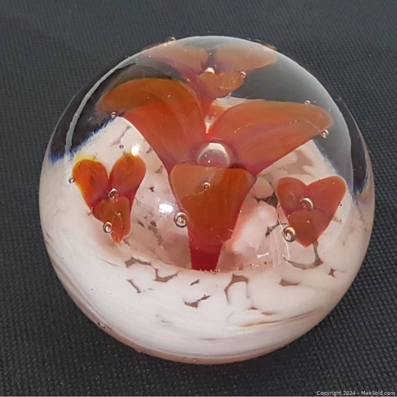 Vintage Blown Glass Paperweight - Picture 3 of 13